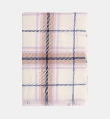 Étole imprimée tartan Bompard