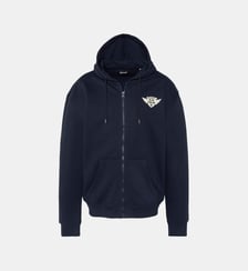 Sweatshirt zippé à capuche army Schott