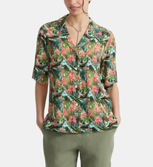chemise Hawaï en viscose à fleurs Agnès b.
