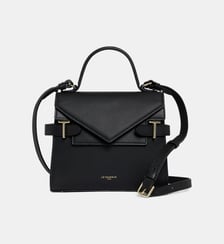 Petit sac à main double rabat Emilie en cuir signature T Le Tanneur
