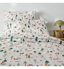 Housse de couette enfant, en flanelle, imprimé animaux La Redoute Interieurs
