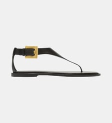 Sandales plates entre-doigts Anthem en cuir d’agneau Balmain
