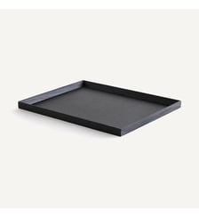 Plateau 45 x 35 cm chêne teinté noir AM.PM