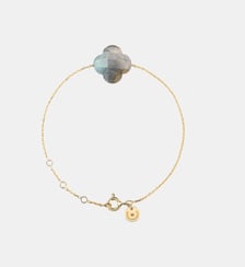 Bracelet, labradorite, or jaune Morganne Bello