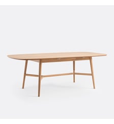 Table à manger, extensible, en chêne et plaqué, 6 à 8 couverts La Redoute Interieurs