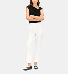 Pantalon pnoor - Motif uni - Coupe droite Caroll