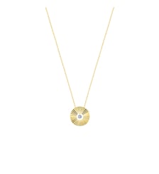 Collier PLEINE LUNE - Diamant solitaire 0,15ct - Or jaune 750‰ La Brune & La Blonde