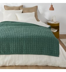 Edredon matelassé velours coton La Redoute Interieurs