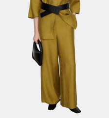 Pantalon avec lyocell, jambe droite Adolfo Dominguez