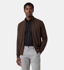 Gilet zippé Malone en maille laine Serge Blanco