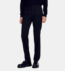 Pantalon de costume droit en laine vierge Sandro