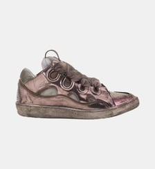 Sneakers Curb En Tissu Technique Metallise Lanvin