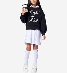 Robe chemise à manches longues Karl Lagerfeld Kids