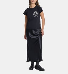 t-shirt Brando en coton sérigraphié artiste Rafael Gray noir Agnès b.