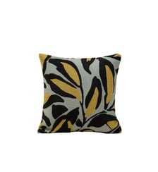 Housse De Coussin  Coton brodé de point de chaînette en fil de laine Madura