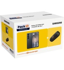 Smartphone Pack S26 5G 256Go Noir + Enceinte portable JBL Flip7 Samsung