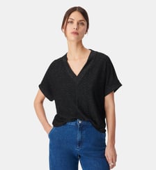 Tee-shirt lurex maille fantaisie Ikks