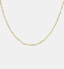Chaîne en argent 925 dorée 18K avec des boules d’aigue-marine Aristocrazy