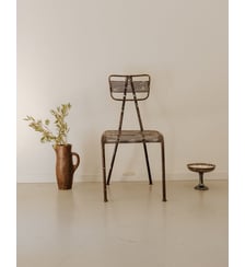 Chaise en métal perforé Alma N°1447- Produit chiné Debongout