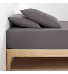 Drap-housse uni en percale de coton bio Scenario La Redoute Interieurs