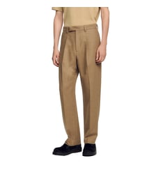 Pantalon de costume large en laine Sandro