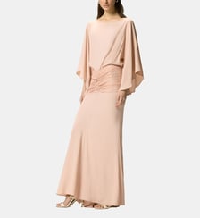 Robe longue drapée à dentelle Pinko