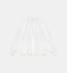 Blouse manches longues col v imprimé broderie BYLA La Petite Etoile