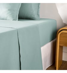Drap plat uni en percale de coton, 80 fils La Redoute Interieurs