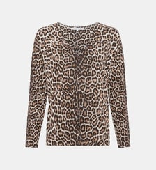 Pull léopard en lin et coton - JAZIA Gerard Darel