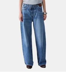 Jean droit avec ceinture asymétrique Liu Jo