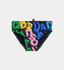 Slip de bain avec logo 3D allover Dsquared2