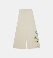 Pantalon large à imprimé floral Marni