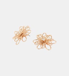 Boucles d'oreilles fleurs dorées en 3D Balaboosté