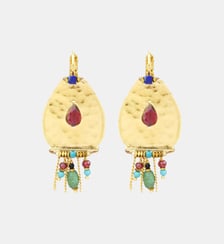 Boucles d'oreilles   doré à l'or fin - Dakota Satellite