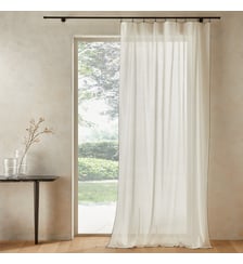 Voilage voile de coton biologique lavé AM.PM