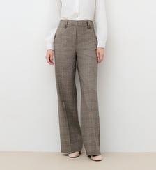 Pantalon polivier - Motif à carreaux - Polyester recycle - Coupe large Caroll