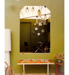 Grand miroir fumé Igor N°1157- Produit chiné Debongout
