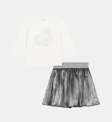 T-shirt et jupe plissée Michael Kors Kids