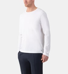 T-shirt manche longue col rond en coton Ron Dorff