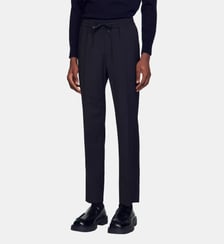 Pantalon droit laine mélangée Sandro