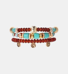 Bracelet manchette multiliens perles JERBA Hipanema