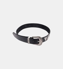 Ceinture unie avec studs et boucle travaillée LARS Wild