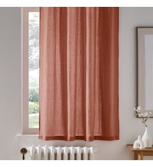 Rideau radiateur lin lavé à oeillets La Redoute Interieurs