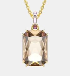 Pendentif Millenia, Doré à l’or 18 carats (750/1000) Swarovski