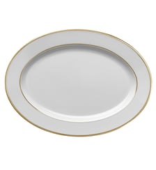 Plat Ovale 36,5 X 26,5 Cm - Galon Or Degrenne