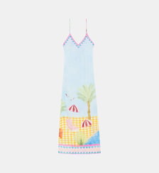 Robe longue moulante imprimé graphique RINAN La Petite Etoile