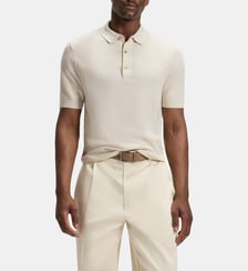 Polo modèle Iannotti droit en maille BOSS