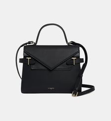 Sac à main double rabat moyen modèle Emilie en cuir signature T Le Tanneur