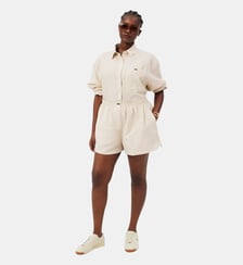 Short oversize lin mélangé Lacoste