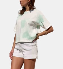 T-shirt manches courtes col rond  imprimé tie and dye TAISO La Petite Etoile